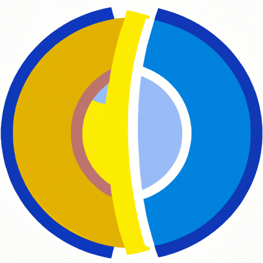 Suggestion: An image of two intertwined circles, one in shades of yellow representing nutrition and one in shades of blue representing exercise.
